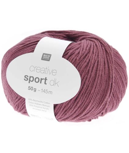 Rico Design Creative Sport DK Strickgarn, Baumwolle, Farbe: 36, Weinrot Rico Design Creative Sport DK Strickgarn, Baumwolle, Farbe: 36, Weinrot von Rico Design