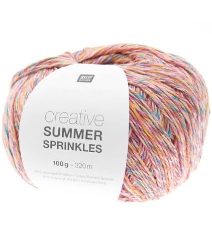 Rico Design Creative Summer Sprinkles Garn (Neon included), Baumwollmischung von Rico Design