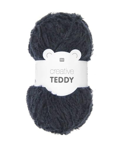 Rico Design Creative Teddy Strickgarn, 100 g, Farbe: 03, Marineblau Rico Design Creative Teddy Strickgarn, 100 g, Farbe: 03, Marineblau von Rico Design