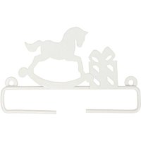 Dekobügel Schaukelpferd weiß 11cm Metall Dekobügel Schaukelpferd weiß 11cm Metall von Rico Design