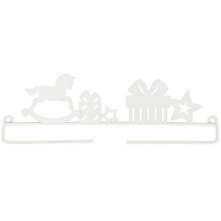 Dekobügel Schaukelpferd weiß 21cm Metall Dekobügel Schaukelpferd weiß 21cm Metall von Rico Design