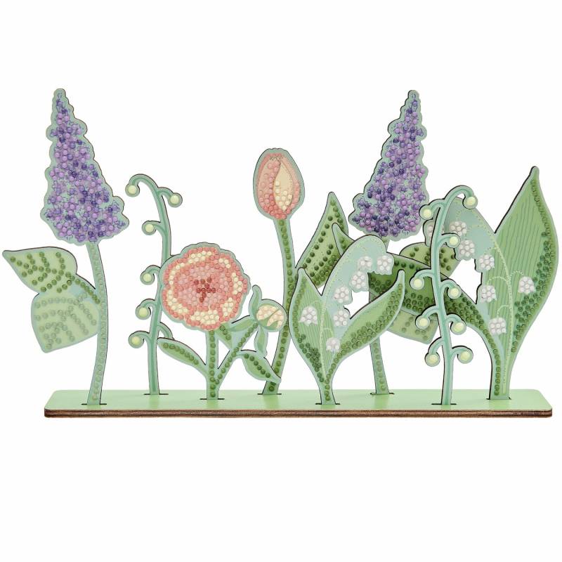 Rico Design Diamond Painting DIY-Set Frühlingswiese 31x18,5cm von Rico Design