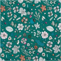 Druckstoff Hygge Blumen grün-neon 50x140cm von Rico Design