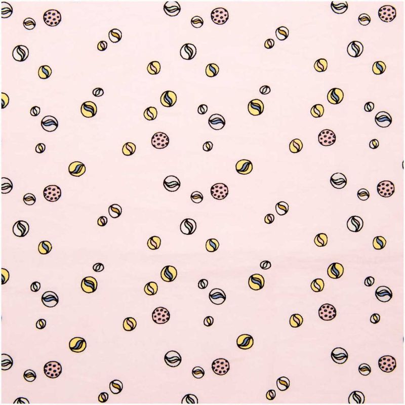 Druckstoff Murmeln rosa 140cm Druckstoff Murmeln rosa 140cm von Rico Design