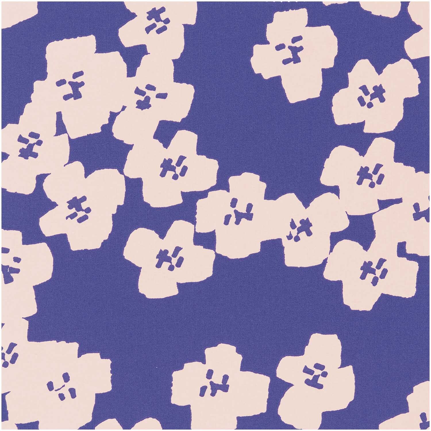 Druckstoff Okina Hana Blumen blau-rosa 140cm Druckstoff Okina Hana Blumen blau-rosa 140cm von Rico Design
