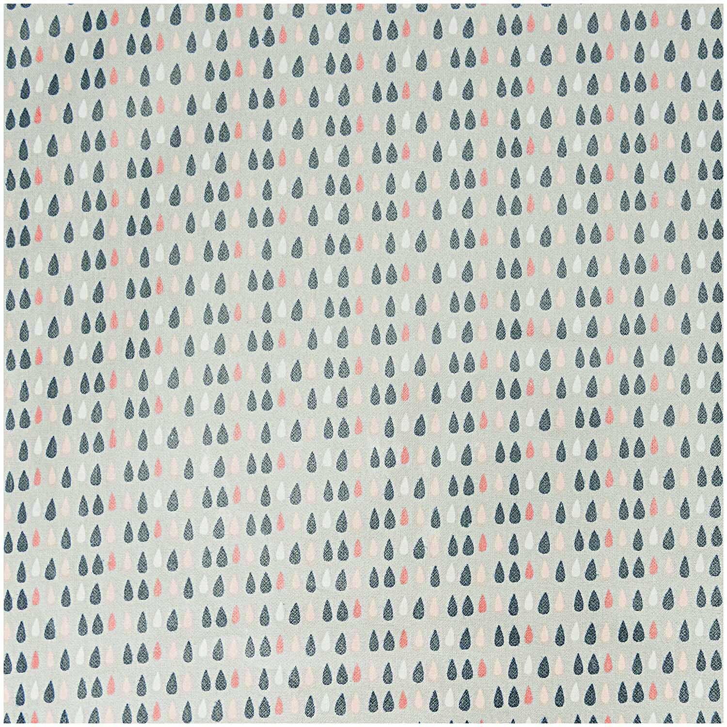 Druckstoff Tropfen grau 140cm beschichtet von Rico Design