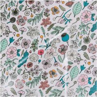 Druckstoff beschichtet Hygge Blumen flieder-neon 140cm von Rico Design