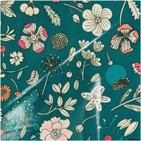 Druckstoff beschichtet Hygge Blumen grün-neon 140cm von Rico Design