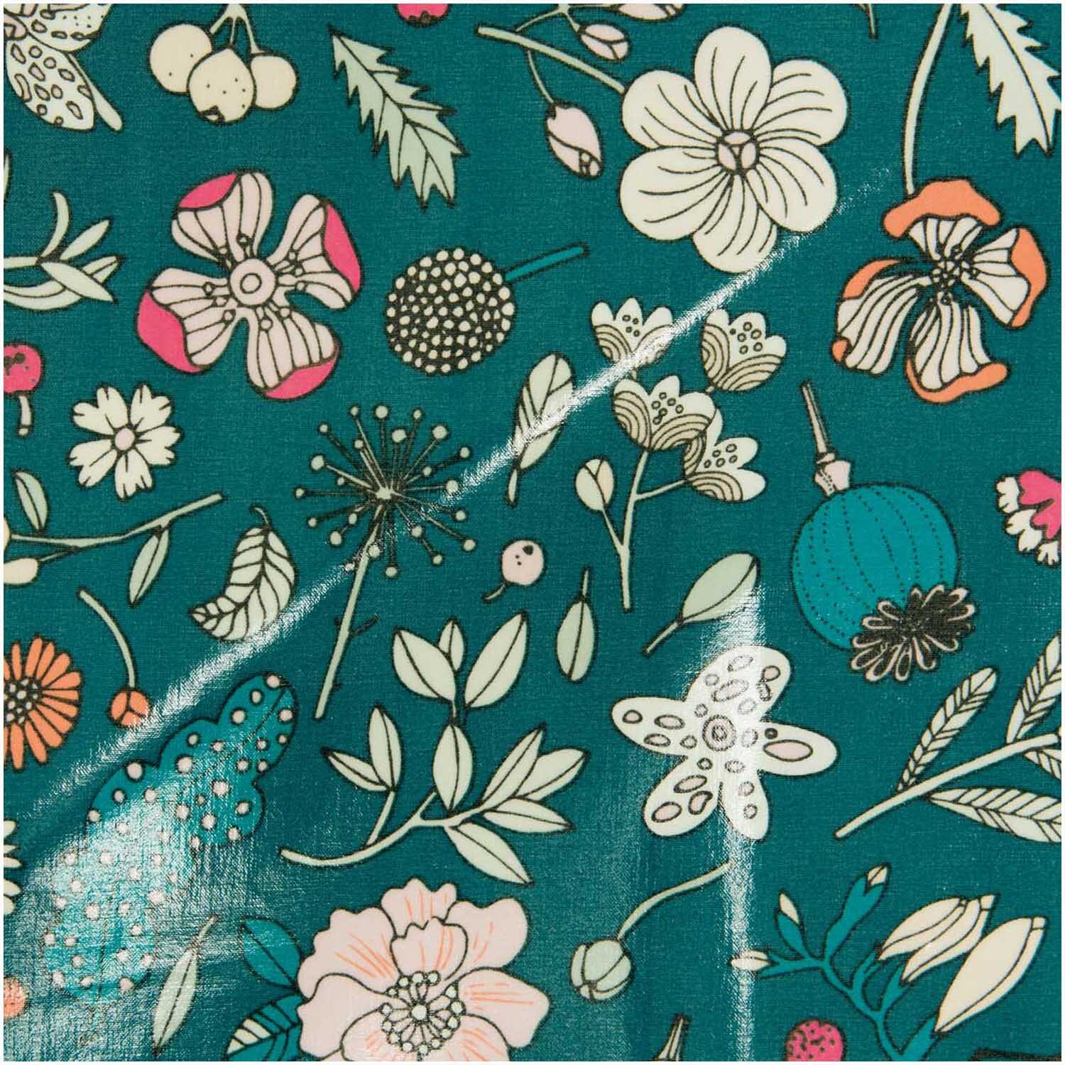 Druckstoff beschichtet Hygge Blumen grün-neon 140cm Druckstoff beschichtet Hygge Blumen grün-neon 140cm von Rico Design