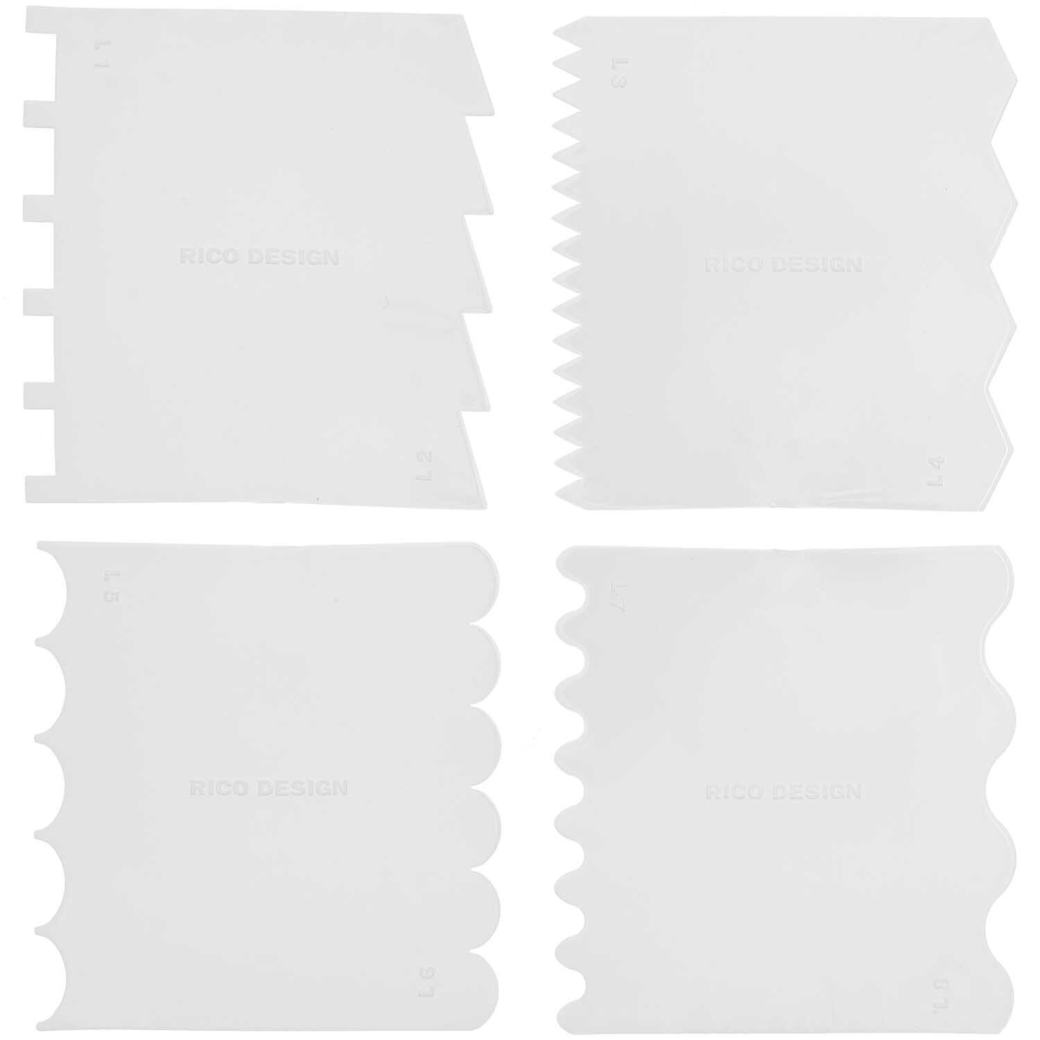 Effektspachtel Set grob 4 Stück Effektspachtel Set grob 4 Stück von Rico Design