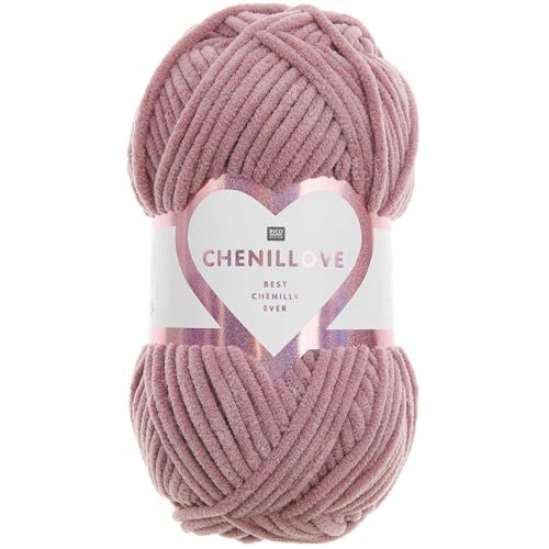 Rico Design Chenillove, Häkelwolle Strickgarn, hochwertige Chenille Wolle zum stricken und häkeln von Rico Design