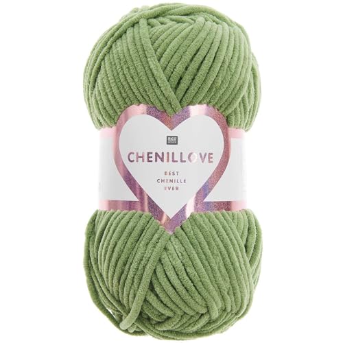 Rico Design Chenillove, Häkelwolle Strickgarn, hochwertige Chenille Wolle zum stricken und häkeln von Rico Design