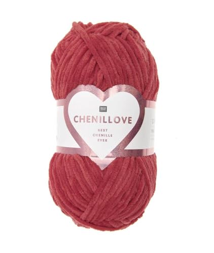 Rico Design Creative Chenillove Velvet Garn 100g - Rot Rico Design Creative Chenillove Velvet Garn 100g - Rot von Rico Design