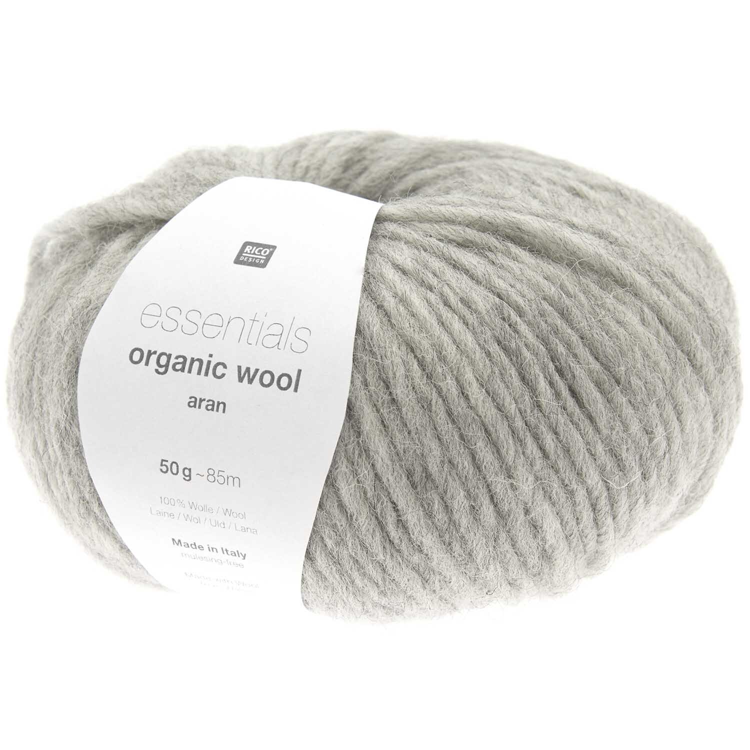 Rico Design Essentials Organic Wool aran Grau Rico Design Essentials Organic Wool aran Grau von Rico Design