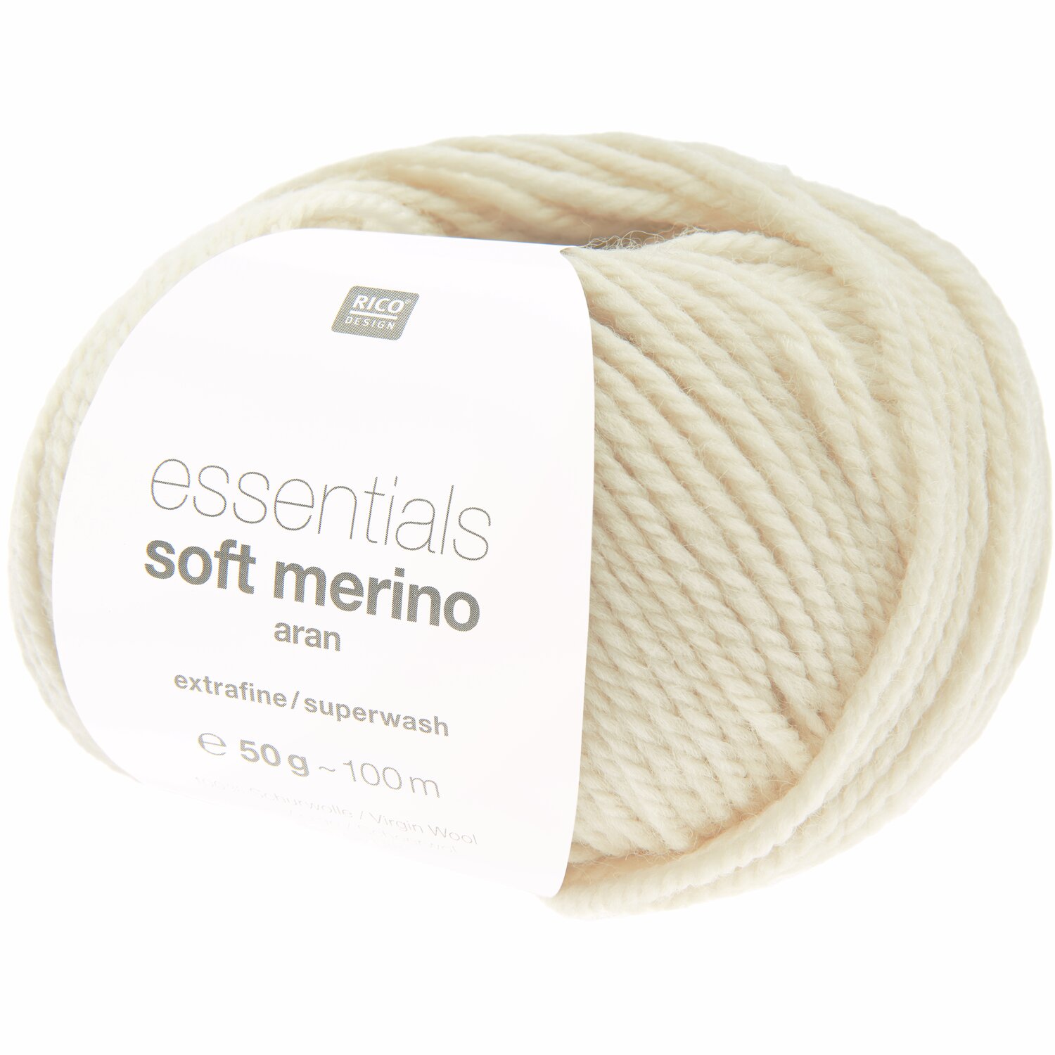 Rico Design Essentials Soft Merino aran 50g 100m creme Rico Design Essentials Soft Merino aran 50g 100m creme von Rico Design