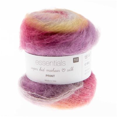 Essentials Super Kid Mohair Loves Silk Print von Rico Design