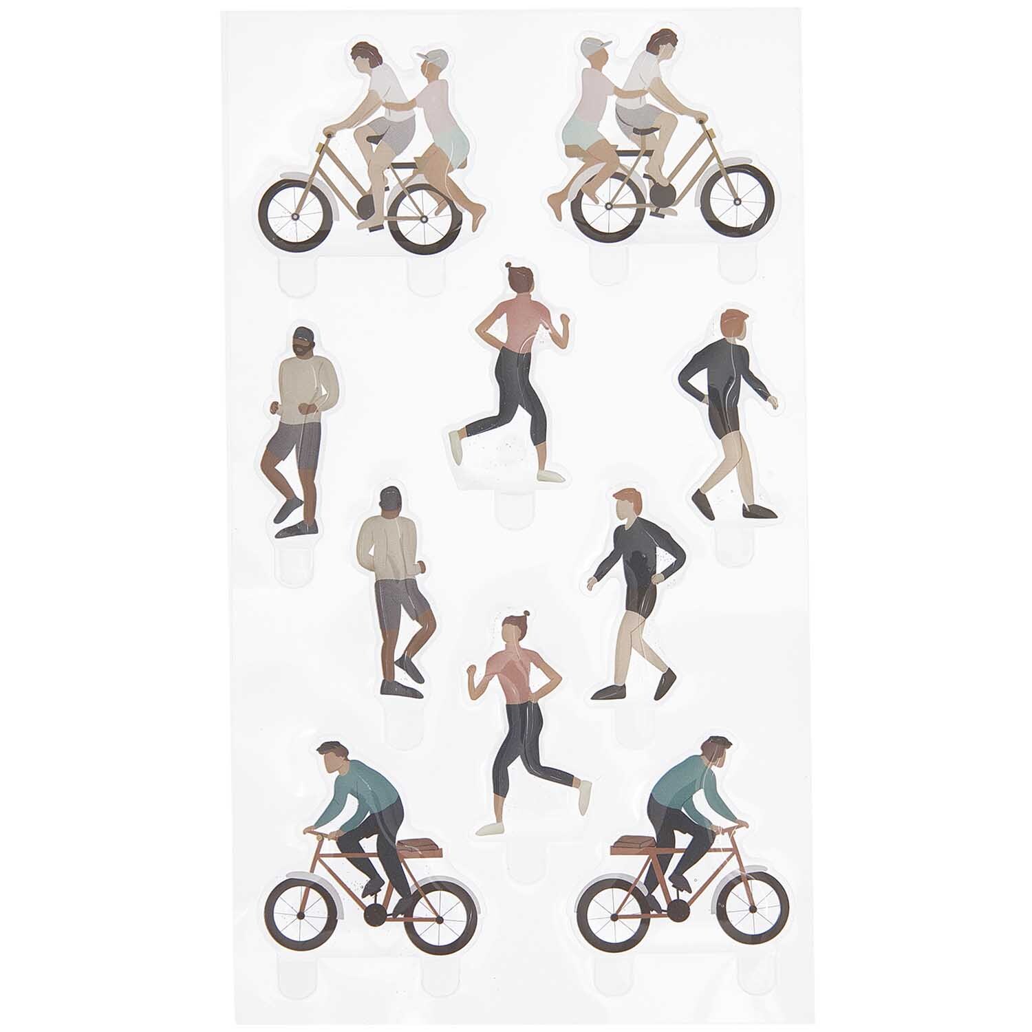 Figurico Gelsticker Radfahrer und Jogger von Rico Design