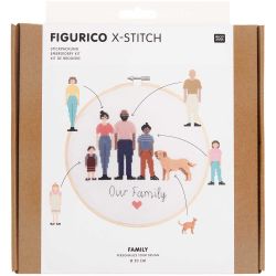 Figurico Stickpackung Family 20cm Figurico Stickpackung Family 20cm von Rico Design