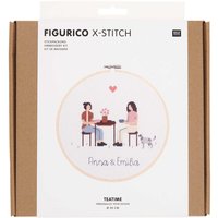 Rico Design Figurico Stickpackung Teatime 20cm von Rico Design