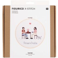 Figurico Stickpackung Teatime 20cm von Rico Design