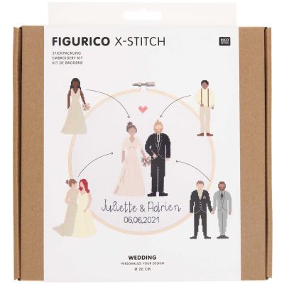 Figurico Stickpackung Wedding Ø 20cm von Rico Design