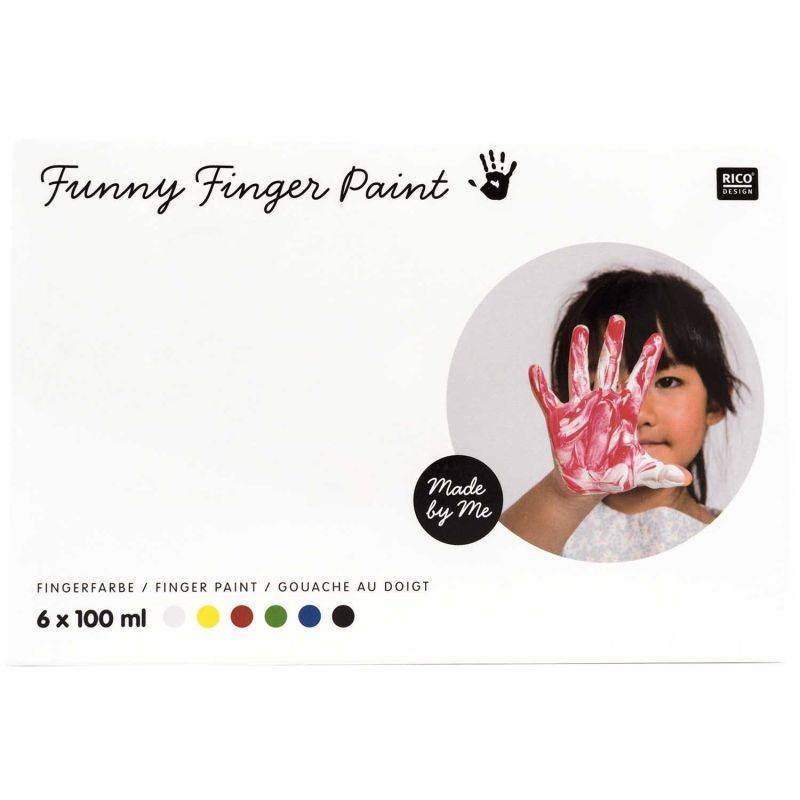 Fingerfarbe Set 6x100ml von Rico Design