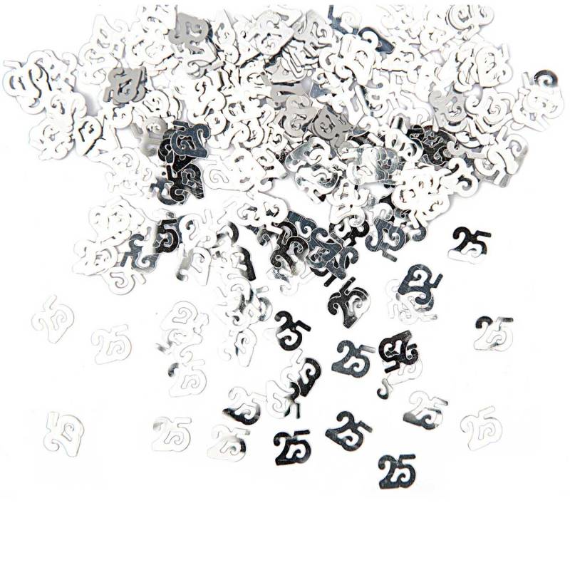 Flitter Streu 25 silber 10g von Rico Design