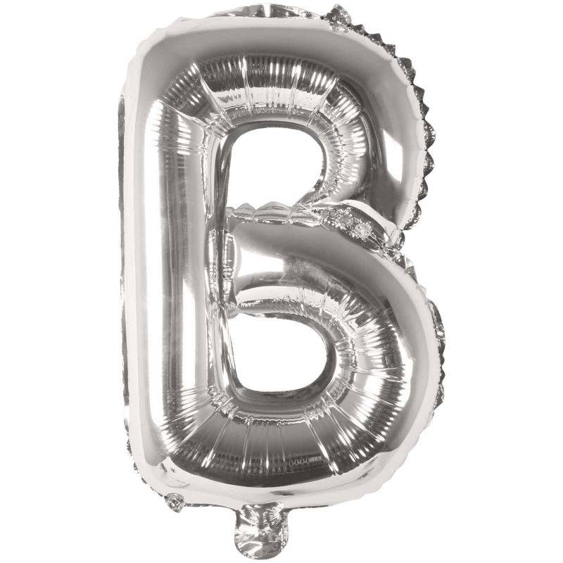 Folienballon Buchstabe silber 36cm von Rico Design