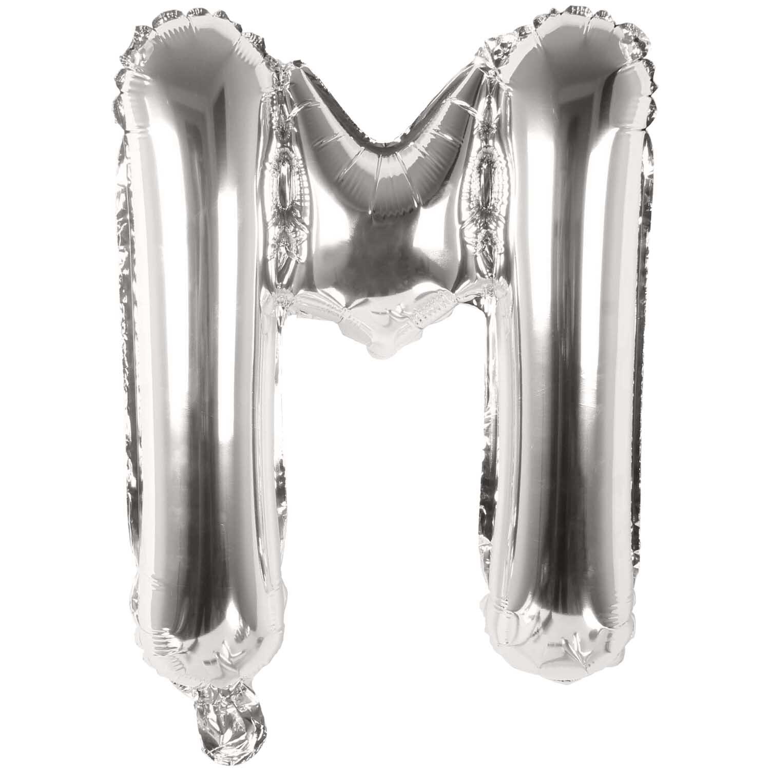 Rico Design Folienballon Buchstabe silber 36cm M von Rico Design