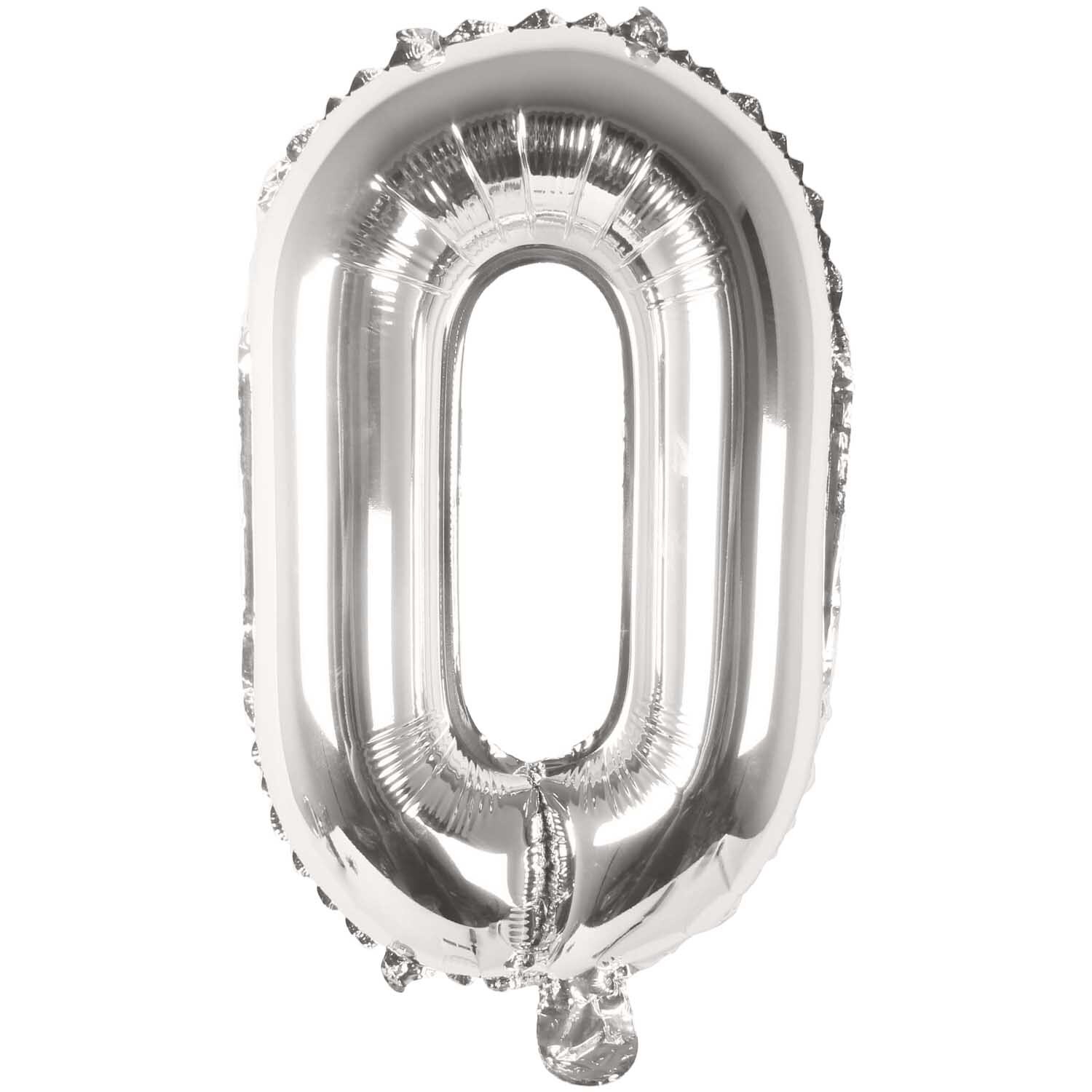 Folienballon Buchstabe silber 36cm Folienballon Buchstabe silber 36cm von Rico Design