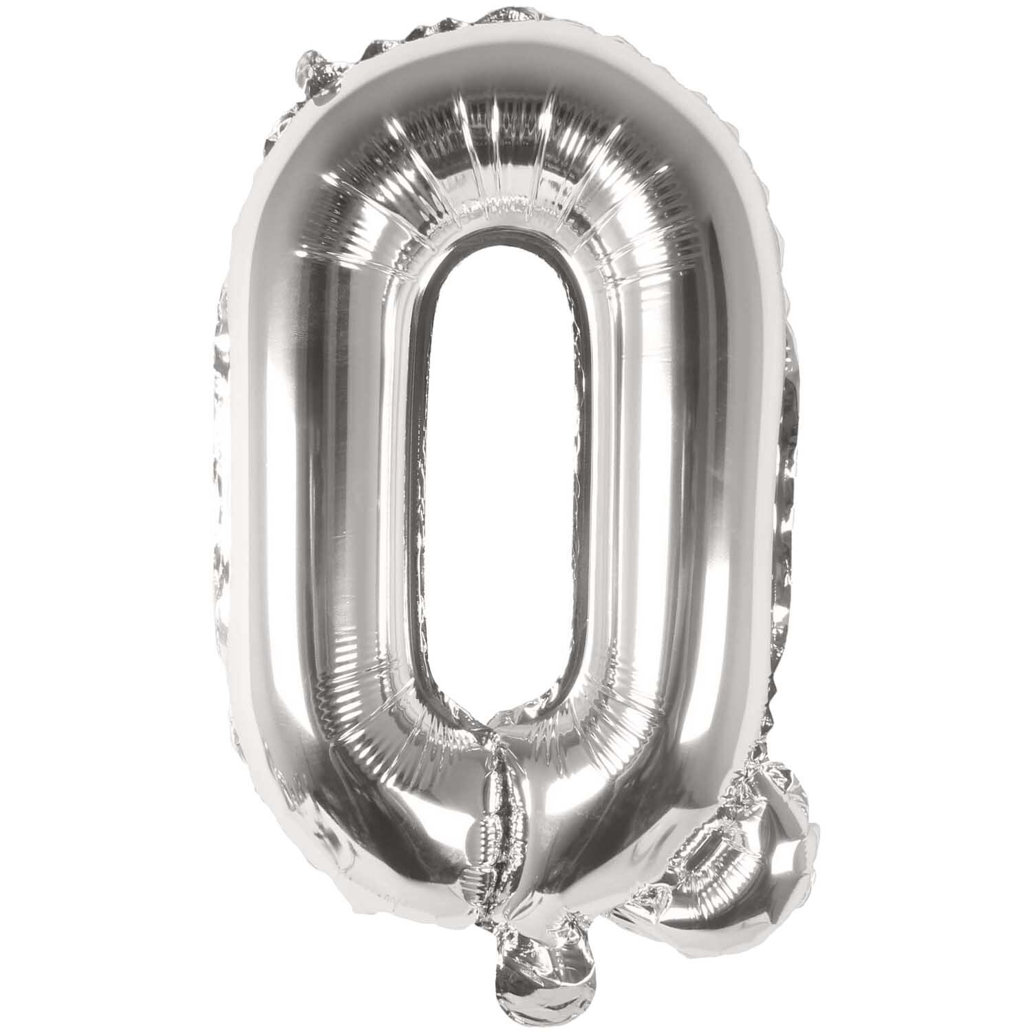 Folienballon Buchstabe silber 36cm von Rico Design