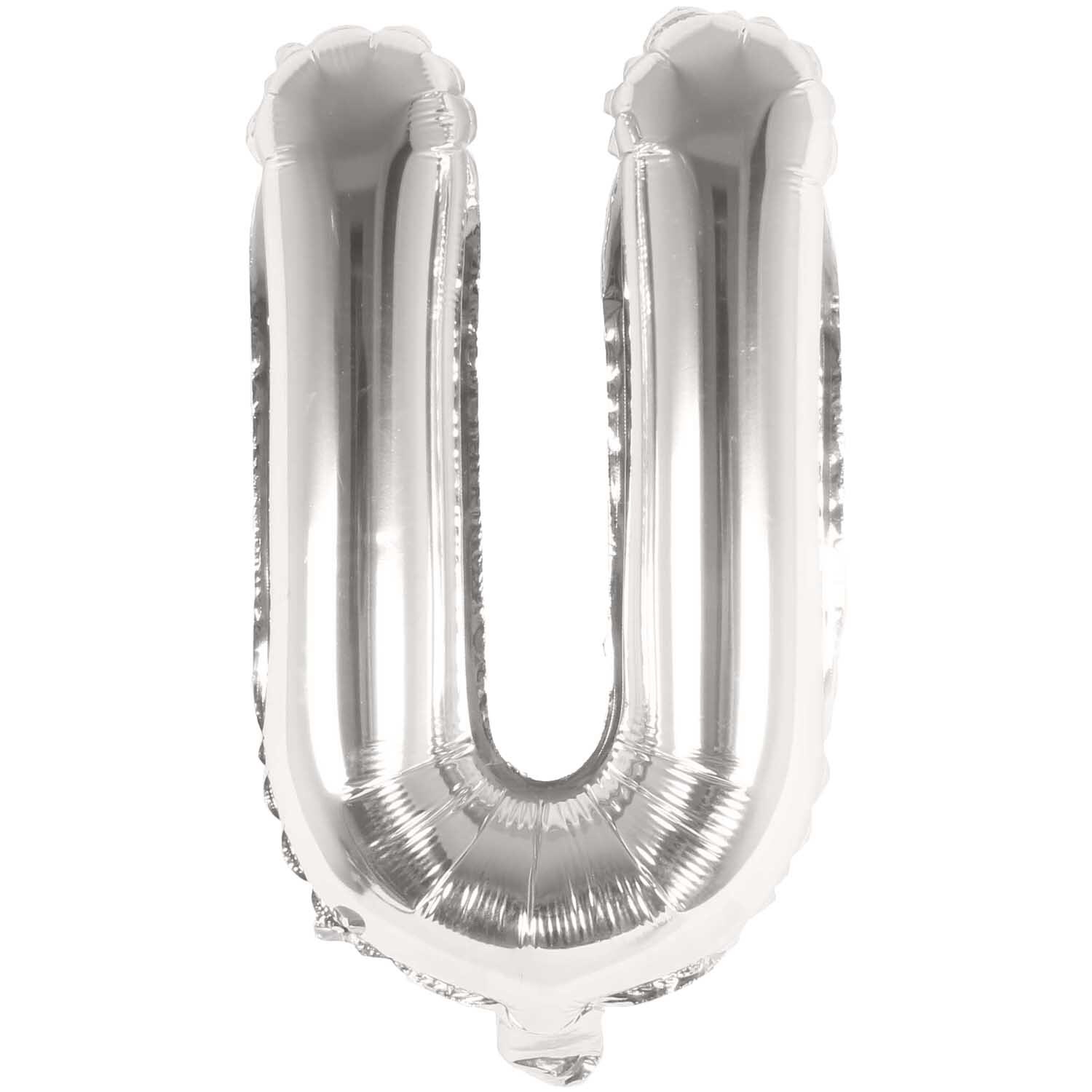 Folienballon Buchstabe silber 36cm von Rico Design