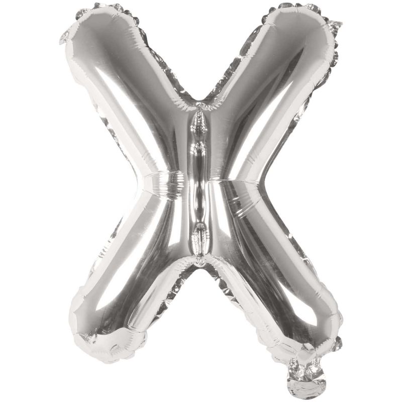 Folienballon Buchstabe silber 36cm Folienballon Buchstabe silber 36cm von Rico Design