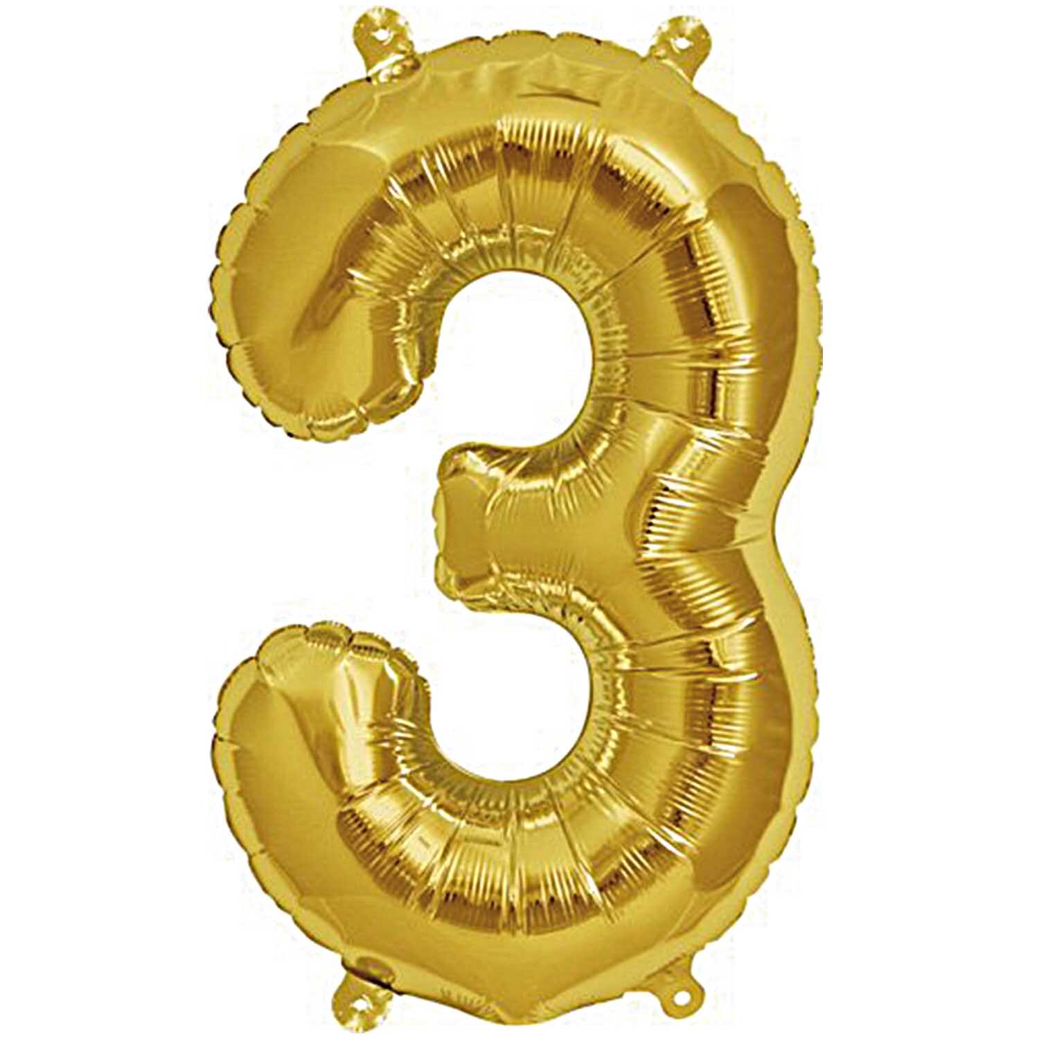 Rico Design Folienballon Zahl gold 36cm 3 Rico Design Folienballon Zahl gold 36cm 3 von Rico Design