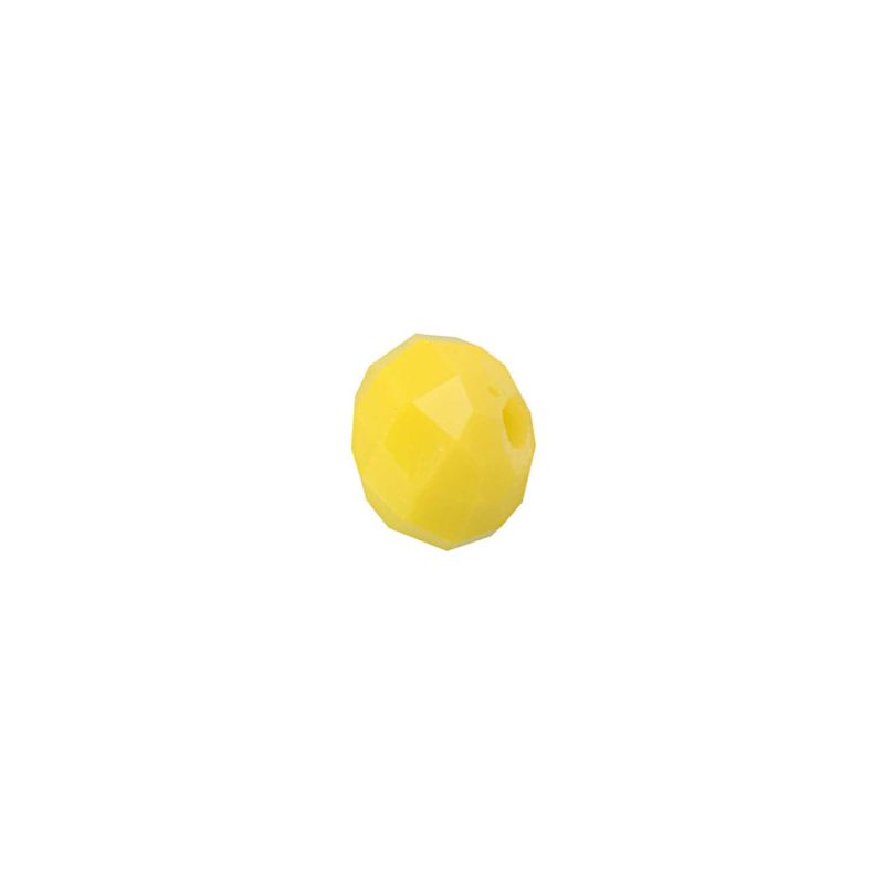 Rico Design Glasschliff-Diskus Perlen 6mm 12 Stück gelb opak von Rico Design