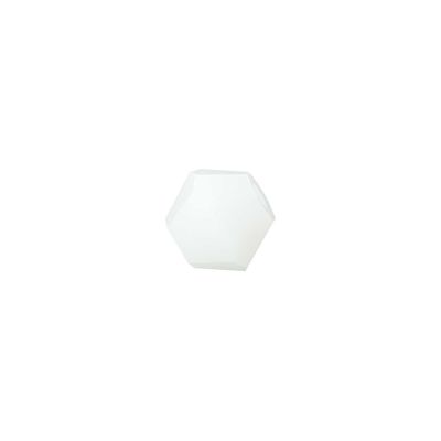 Rico Design Glasschliff-Raute Perlen 6mm 12 Stück weiß opak von Rico Design