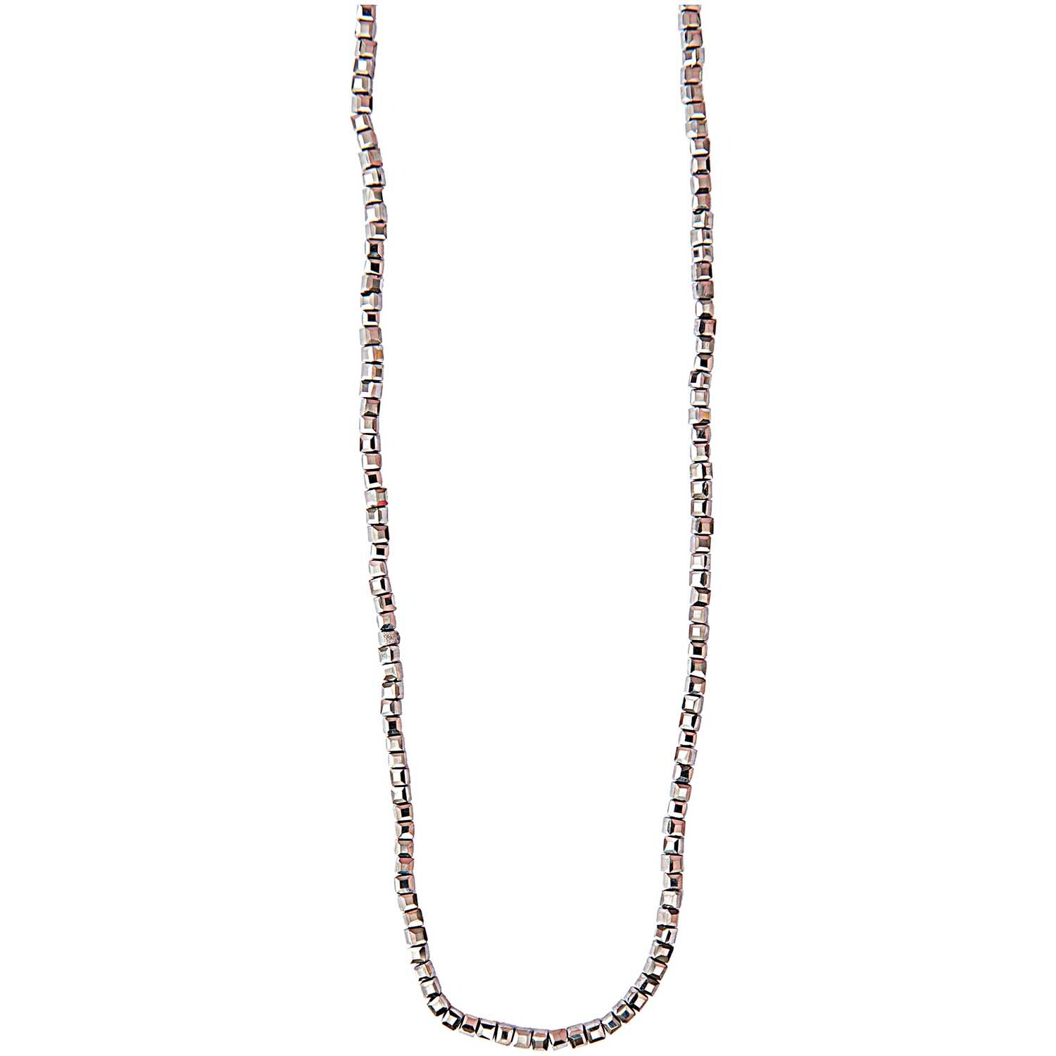 Glasschliffkette Würfel grau 70cm Glasschliffkette Würfel grau 70cm von Rico Design