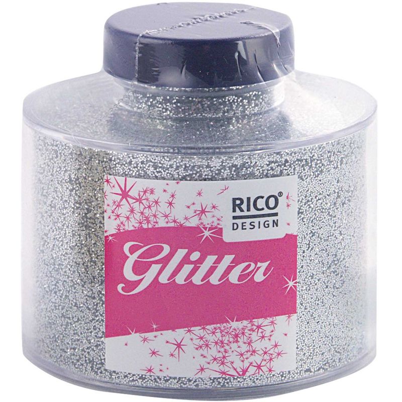 Rico Design Glitter 100g silber von Rico Design