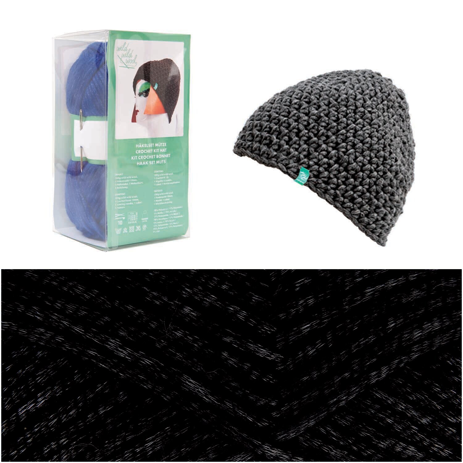 Häkelset Mütze Wild Wild Wool uni Häkelset Mütze Wild Wild Wool uni von Rico Design