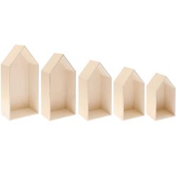 Holz-Deko-Häuser aus Holz von Rico Design