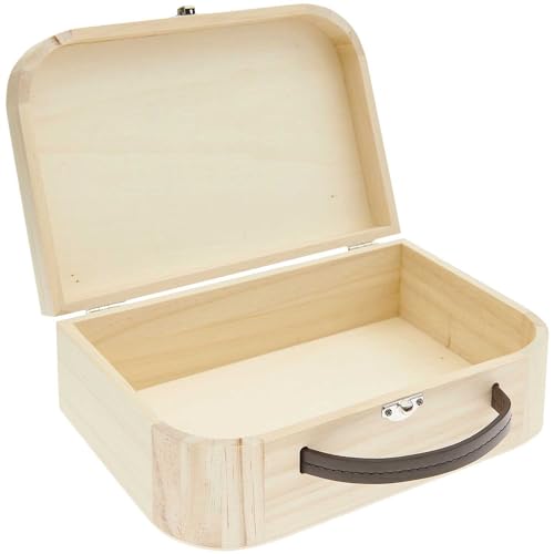 Rico Design Holzbox, 25 x 17 x 8,5 cm, Holzerner Rechteckiger Karton, Stabil und nachhaltig, Für kleine bis mittelgroße Gegenstände Rico Design Holzbox, 25 x 17 x 8,5 cm, Holzerner Rechteckiger Karton, Stabil und nachhaltig, Für kleine bis mittelgroße Gegenstände von Rico Design