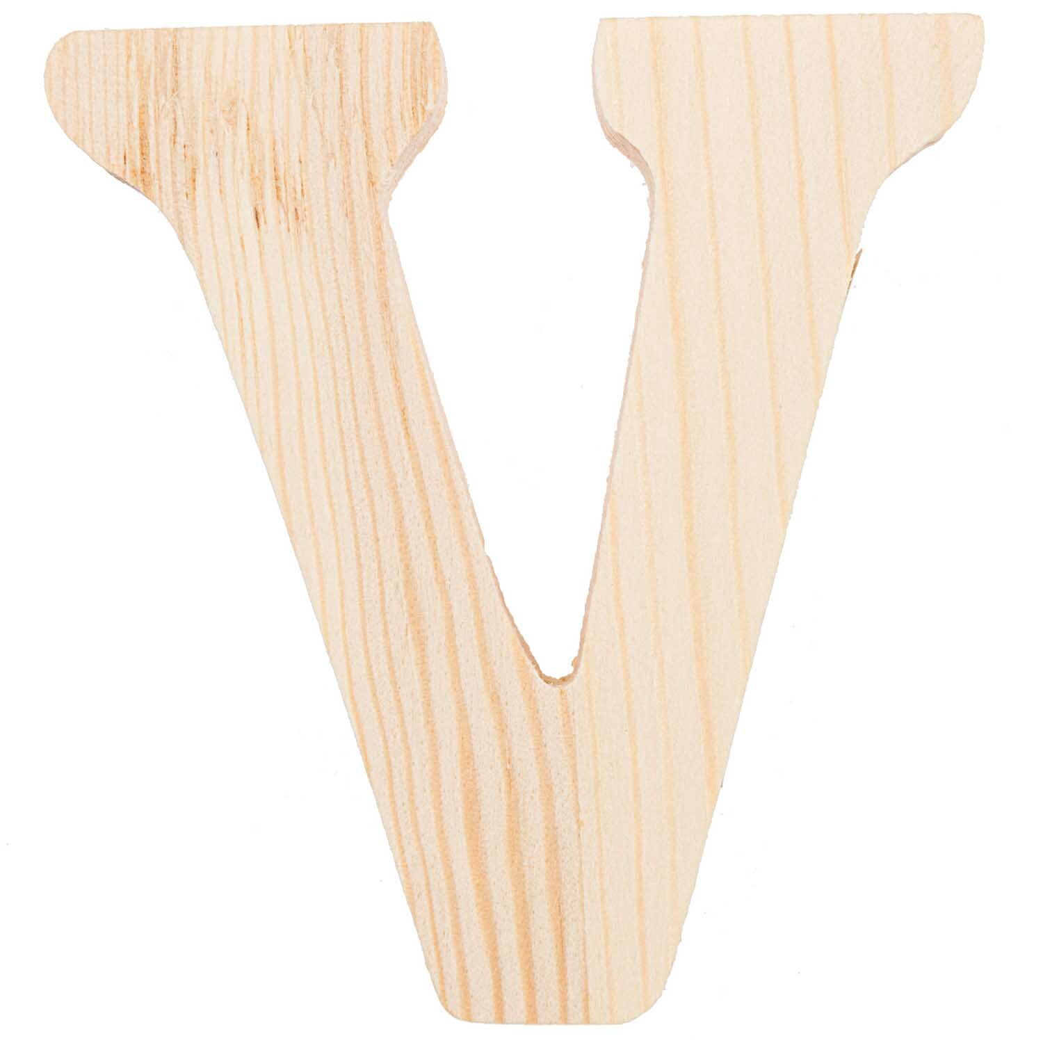 Rico Design Holzbuchstaben 8cm V Rico Design Holzbuchstaben 8cm V von Rico Design
