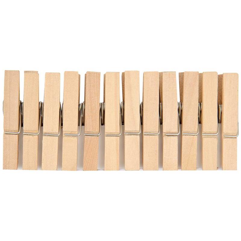 Holzklammern natur 4,5cm 24 Stück von Rico Design