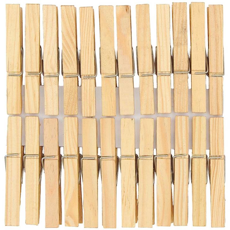 Holzklammern natur 7,2cm 50 Stück von Rico Design