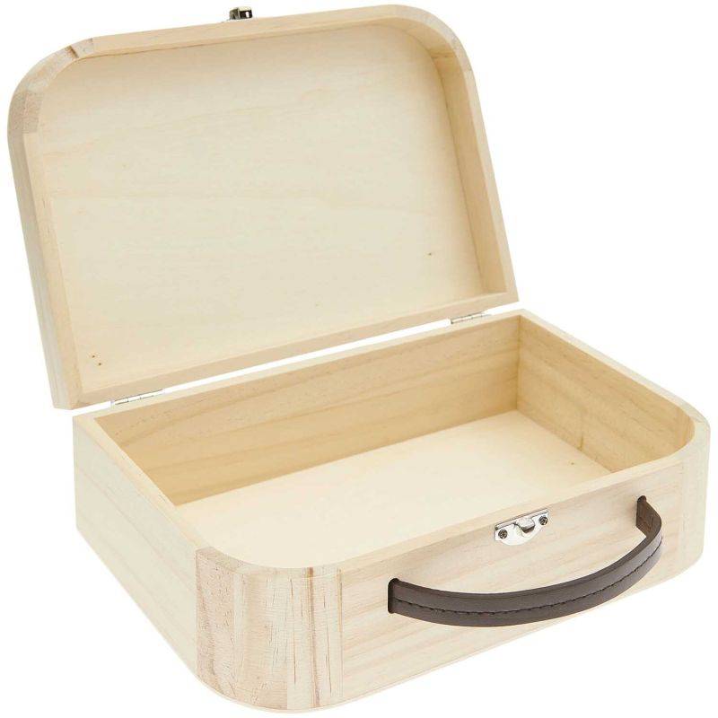 Holzkoffer natur 25x17x8,5cm von Rico Design