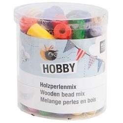 Holz-Perlen Mix mehrfarbig 100g Holz-Perlen Mix mehrfarbig 100g von Rico Design