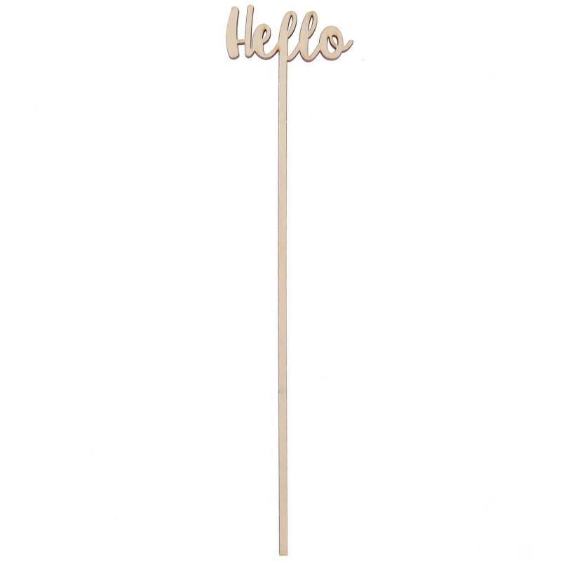 Holzpicker Hello 23,6x4,7cm von Rico Design