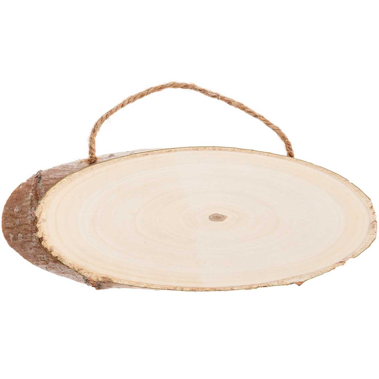Holzschild oval 14-18x7-10cm 1cm dick Holzschild oval 14-18x7-10cm 1cm dick von Rico Design