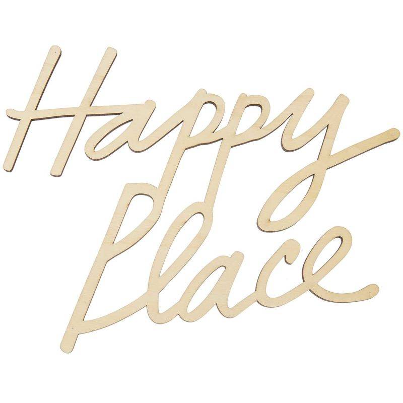 Holzschriftzug magnetisch "Happy Place" 25x20cm von Rico Design