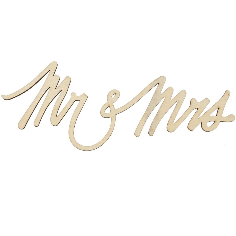 Holzschriftzug magnetisch "Mr & Mrs" 28x11cm Holzschriftzug magnetisch "Mr & Mrs" 28x11cm von Rico Design